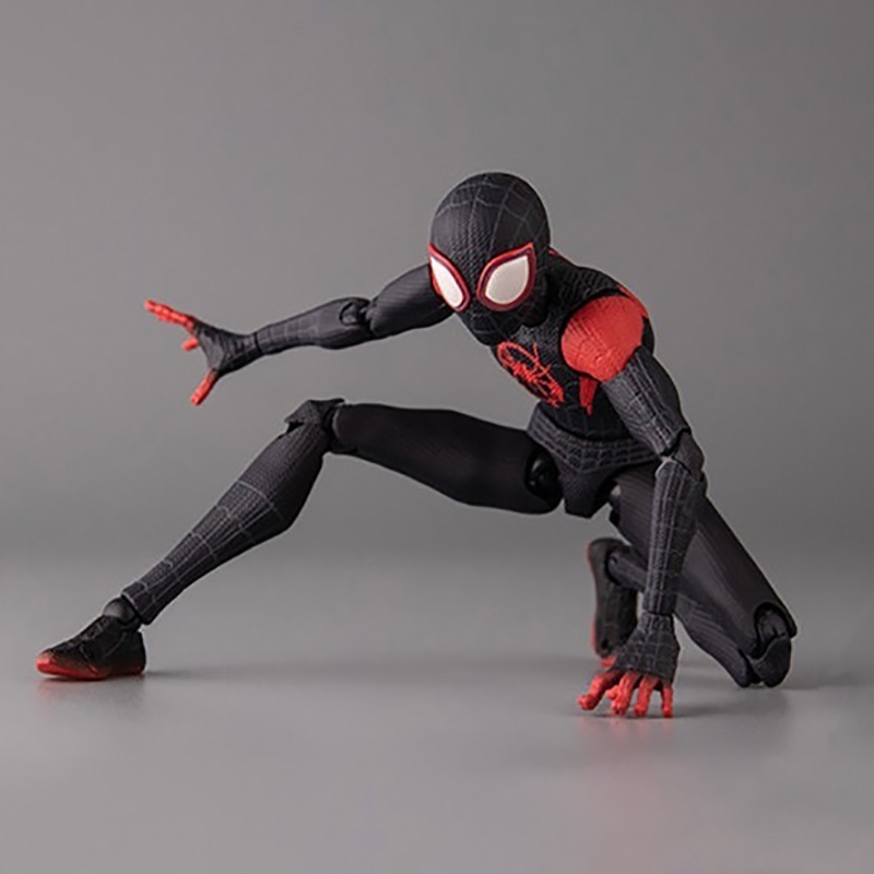 Sv Action Spiderman Miles Morales Action Figure Collection Sentinel Marvel Spider-Man Into the Spider Verse Figures Model Toys. 