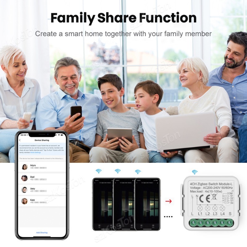 Tuya Zigbee 3.0 Smart Mini Switch Module No Neutral Wire Table Lamp Fan TV 2 Way Control Breaker Alexa Google Home Voice Control. 
