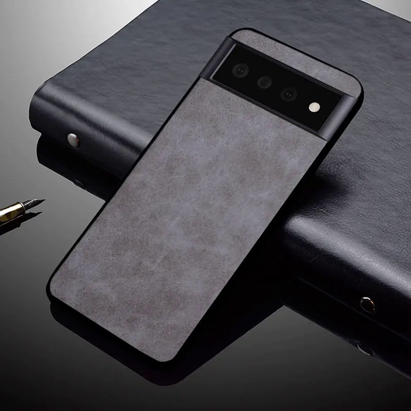 Soft Leather Case For Google Pixel 6 7 Pro 7A 8 Premium Business Style Back Cover for google 7a 6a 6 pro Candy Colorful Cap PCardiaCP. 