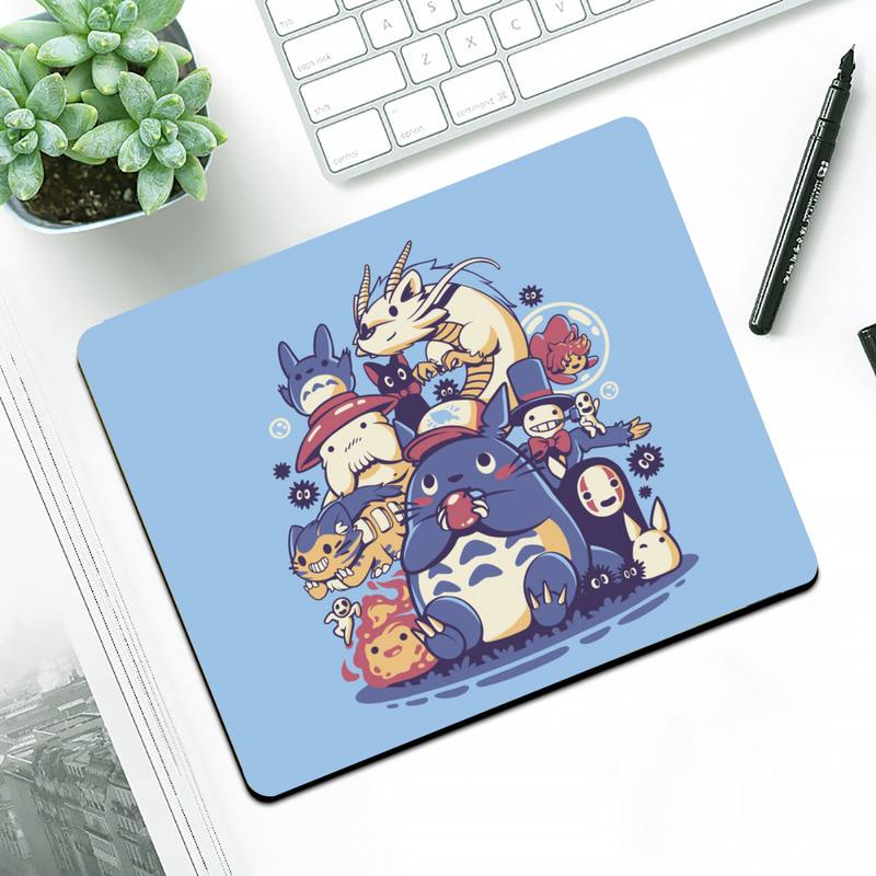 Studio Ghibli Totoro Kiki No Face Man Mouse pad PC Computer mat Small Pad Rubber Mouse Mat MousePad Desk Gaming Mousepad Cup Mat. 