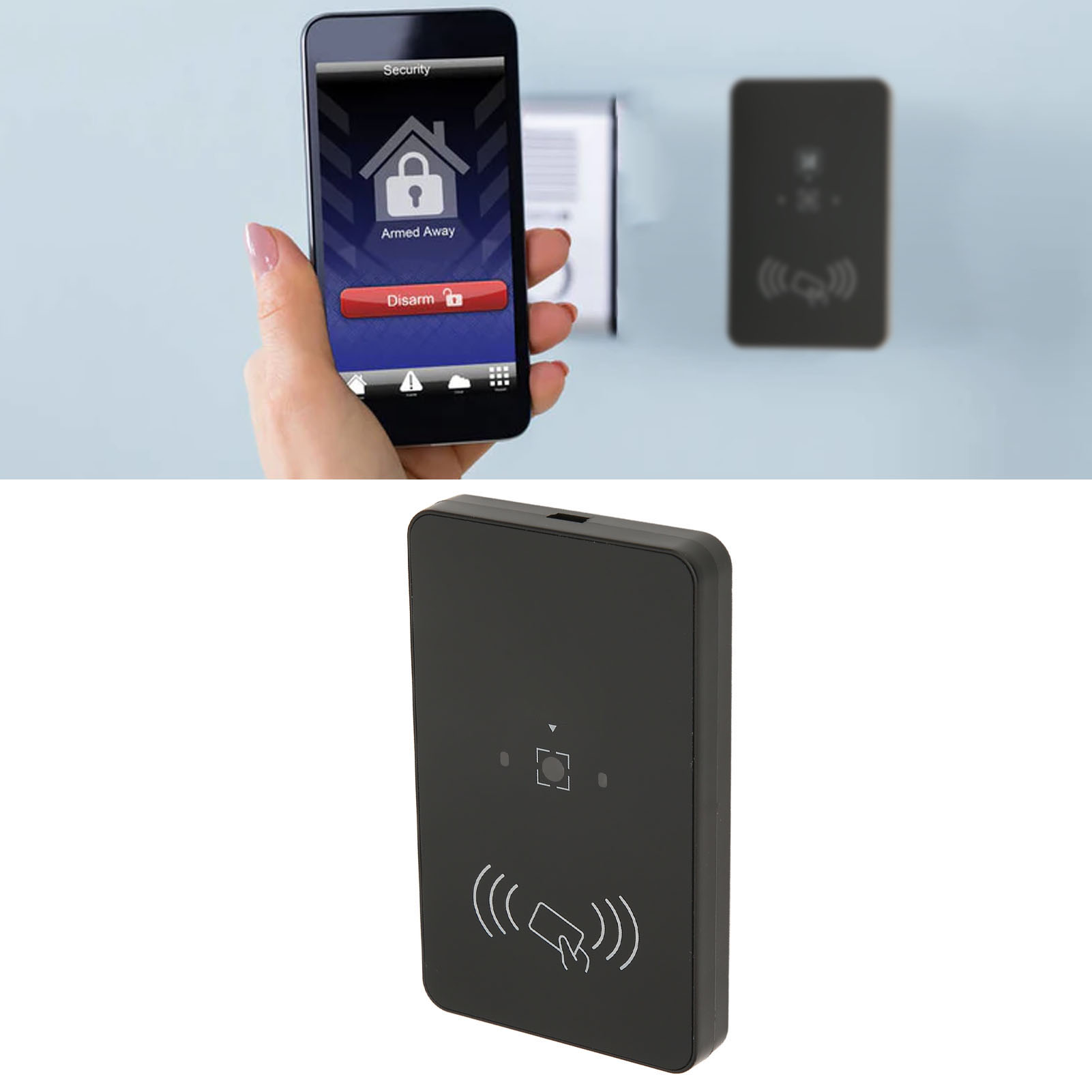 Access Smart Card Reader, Portable 2D Scanner for Office Building. 