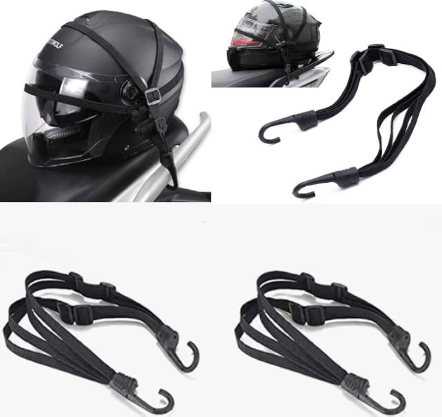 Motorcycle Helmet Net Luggage Straps Motorcycle Accessories Hooks Helmet Straps Retractable Helmet Rope Fixed Strap Net Belt. 