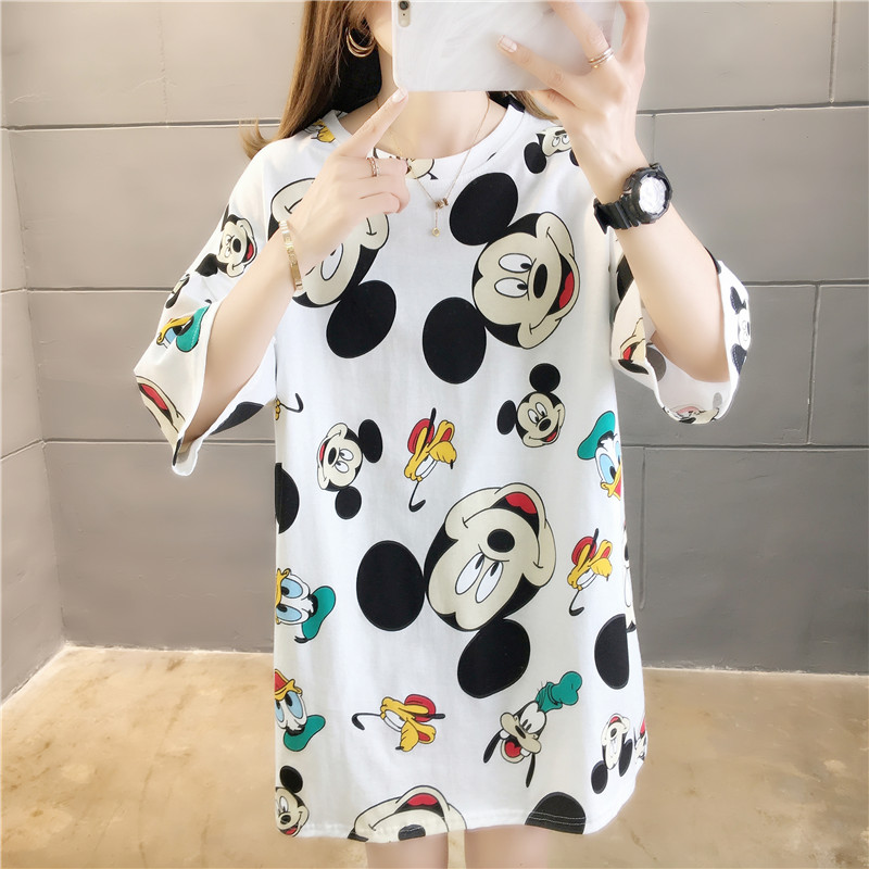 Shirt for Women Fashion Cartoon Print 