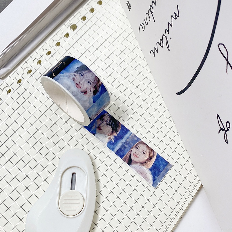 Kpop BTS Twice Straykids Blackpink EN Aespa Hand Account Paper Tape. 