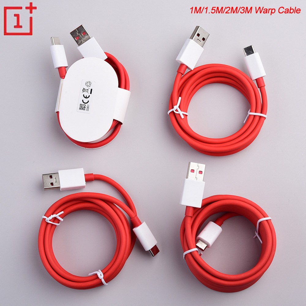 Official Oneplus 7T pro 7T Warp Fast Charger cable 6A Dash warped Quick USB Type-C data cable for One plus 7Pro 7 6T 6 5T 5. 