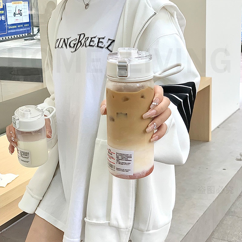 400/600ML Muji Simplicity Water Cup Big Capacity Cute Female Japanese Style With Tea Partition Student Portable Water Bottle. 