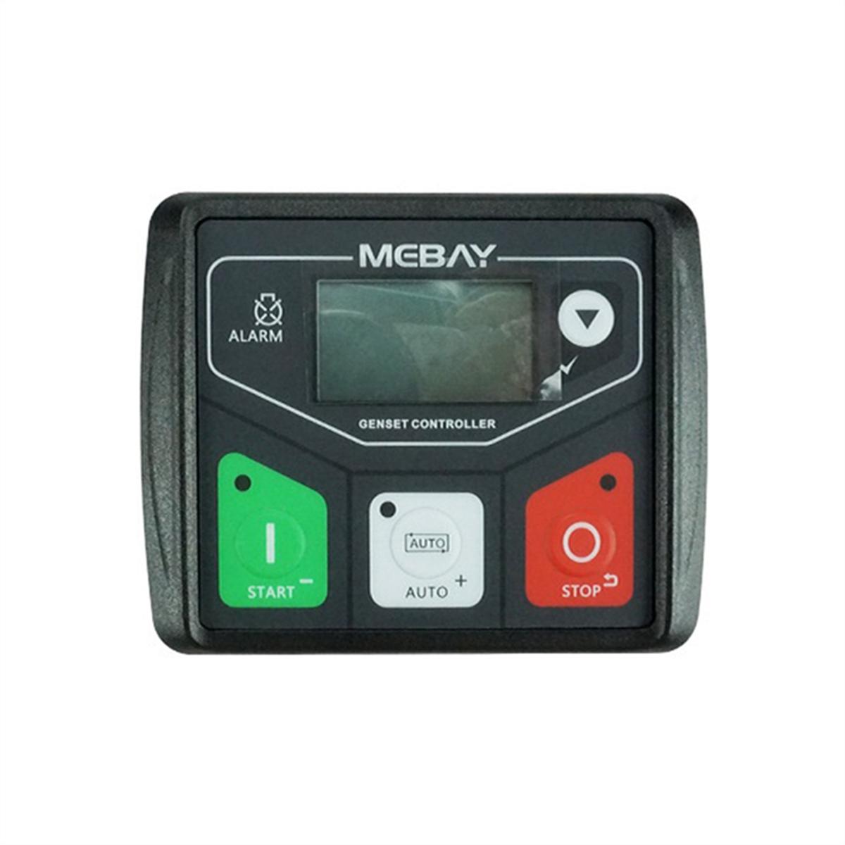 MEBAY 1 Piece DC30D Generator Controller Board Panel Small Diesel Genset Control Black ABS