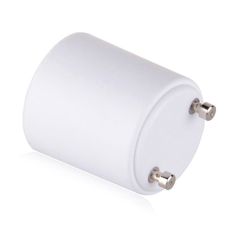 GU24 to E27 White LED Light Lamp Bulb Adapter Holder Socket. 
