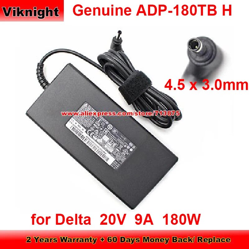 Genuine ADP-180TB H forDelta AC Adapter 20V9A 180W Charger for Msi 15 A11UG-064AU MS-17F5 CREATOR Z16 GS66 STEALTH MS-16V2