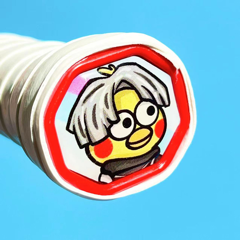 Funny Cartoon Creative Plastic Hard Decorative Sticker For Badminton Racket Handle Cover Playful Modification Sunlight Mall. 