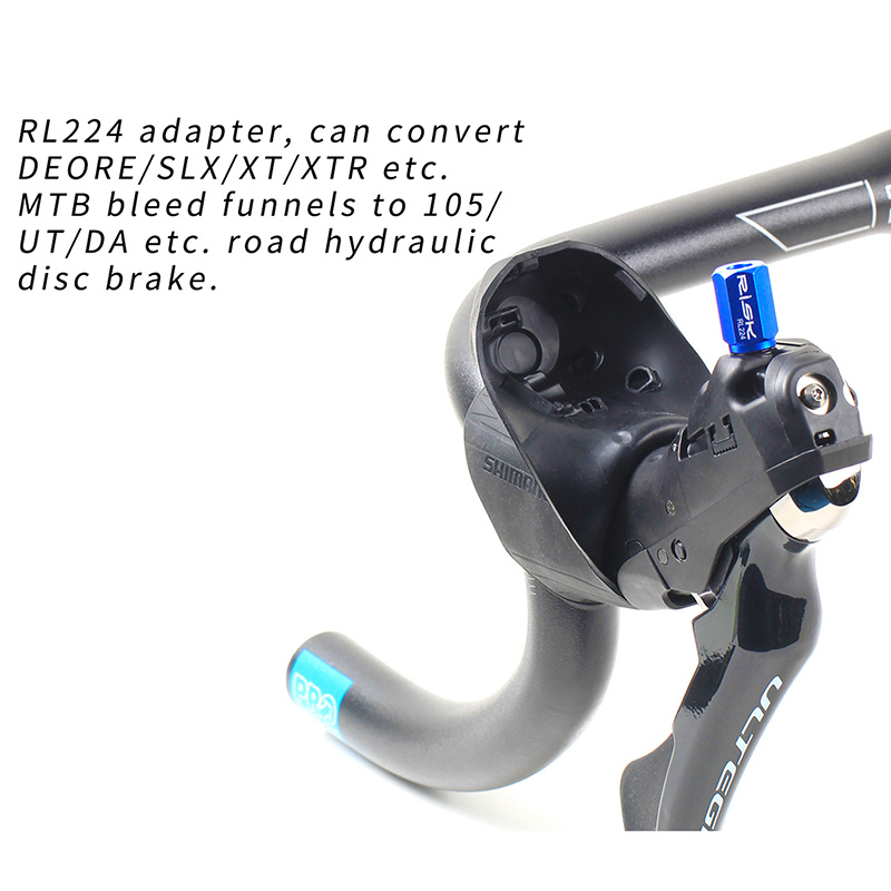 RL224 Convert To Road Hydraulic Disc Brake Bicycle Bike Bleed Funnel Adapter. 