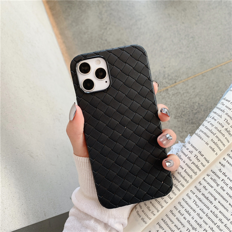 【Solo Yolo】Light and Thin Heat Dissipation Woven Pattern Suitable iPhone14 Phone Case Apple 11/13 Huawei mate40pro Soft Shell 12. 