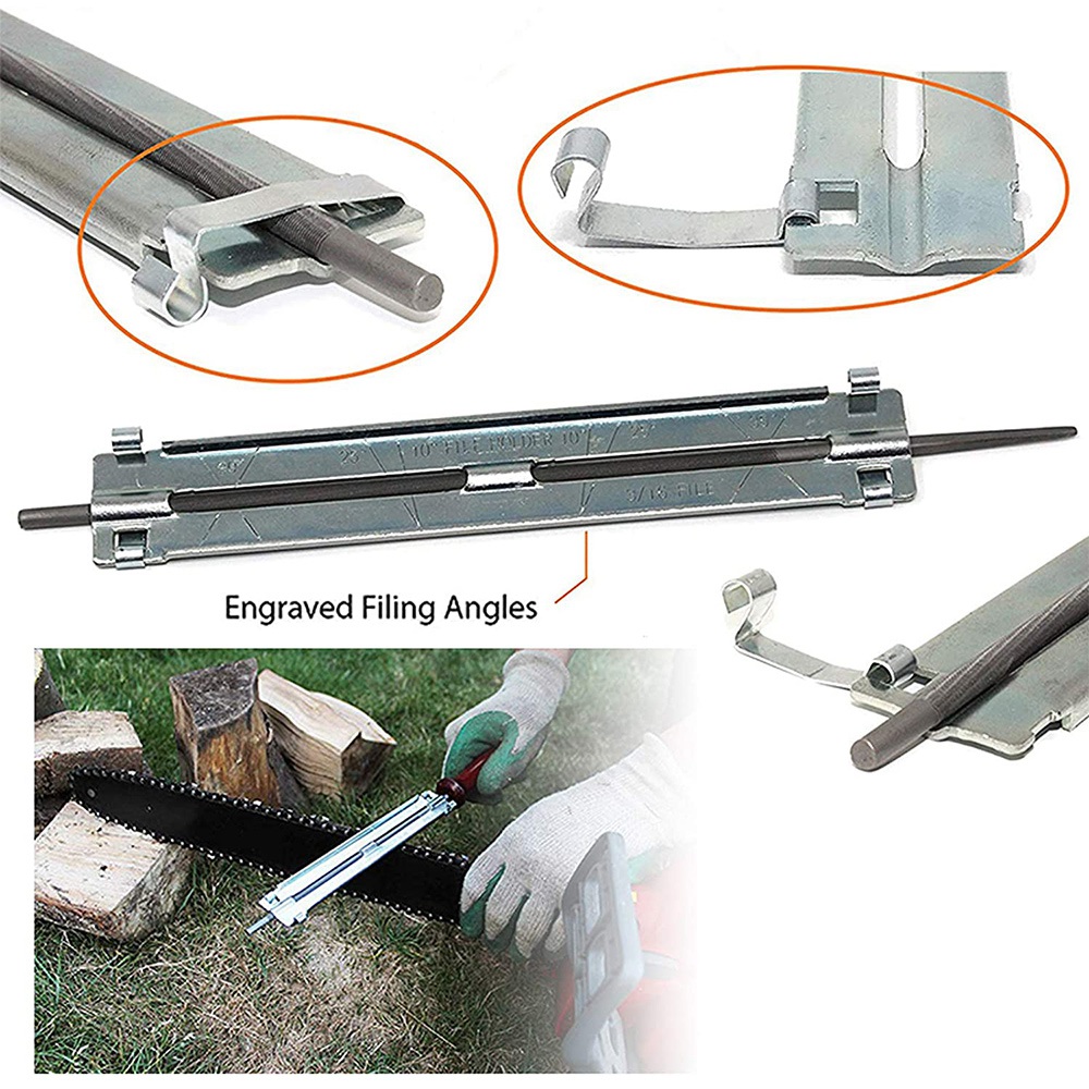 10 Piece Chain Saws Sharpening File Kit, for Sharpening Saw Chains. 