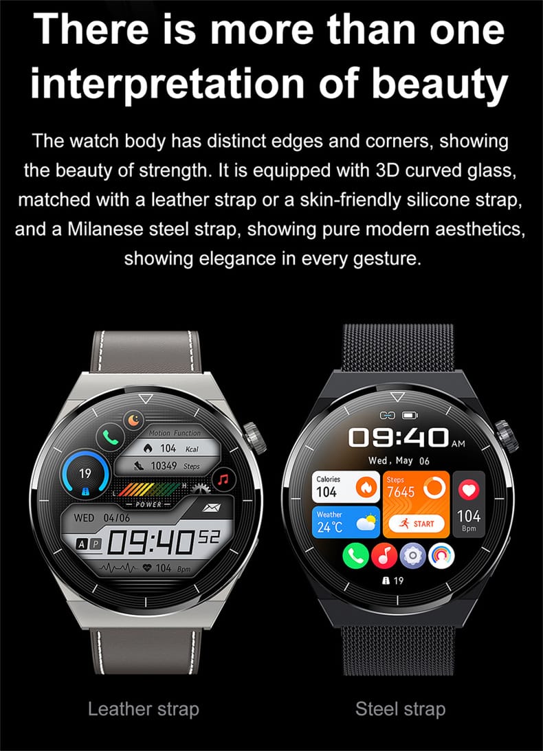 2023 GT3 Pro NFC Smart Watch Men  AMOLED 390*390 HD Screen Heart Rate Bluetooth Call IP68 Waterproof SmartWatch For Huawei Xiaomi. 