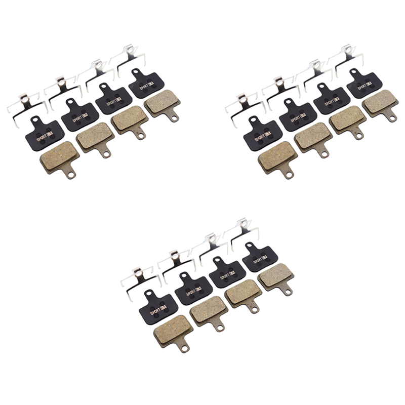 TWEXQNY 12 Pairs Sport EX, Bicycle Disc Brake Pads for AVID DB , LEVEL TL & T, Red Force ETap AXS
