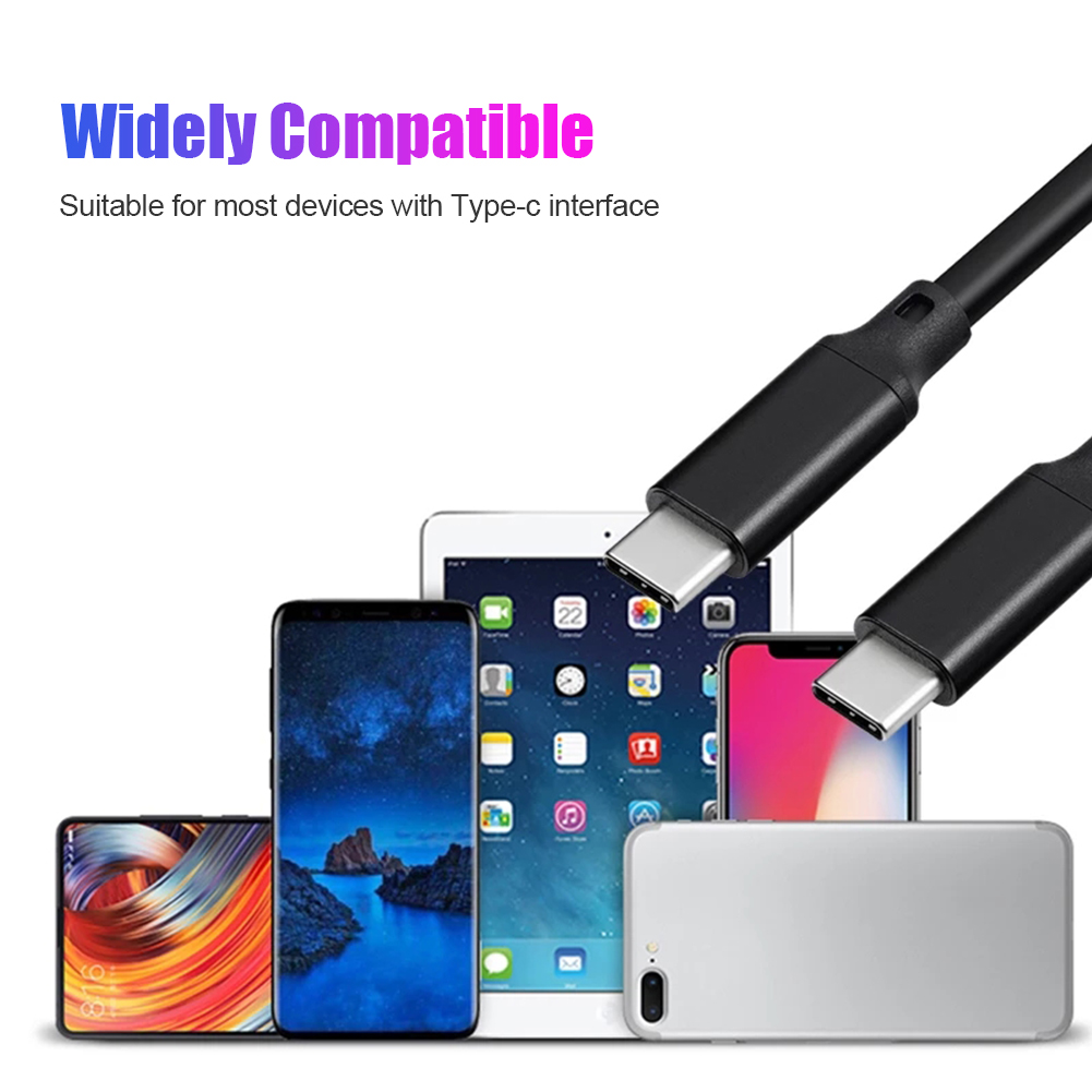 USB C to USB C 3.2 Gen 2 Cable Video Cable Type C PD 100W 5A Fast Charging For Laptop Pro SSD 4k 60Hz Display Monitor Cable. 
