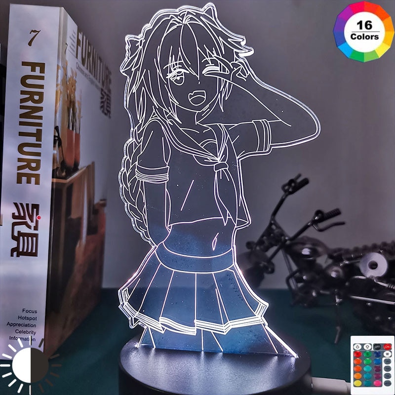 Fate Acrypha Astolfo Led Night Light for Bedroom Deco Gift Nightlight Anime Waifu Table 3d Lamp Astolfo Fate Acrypha. 
