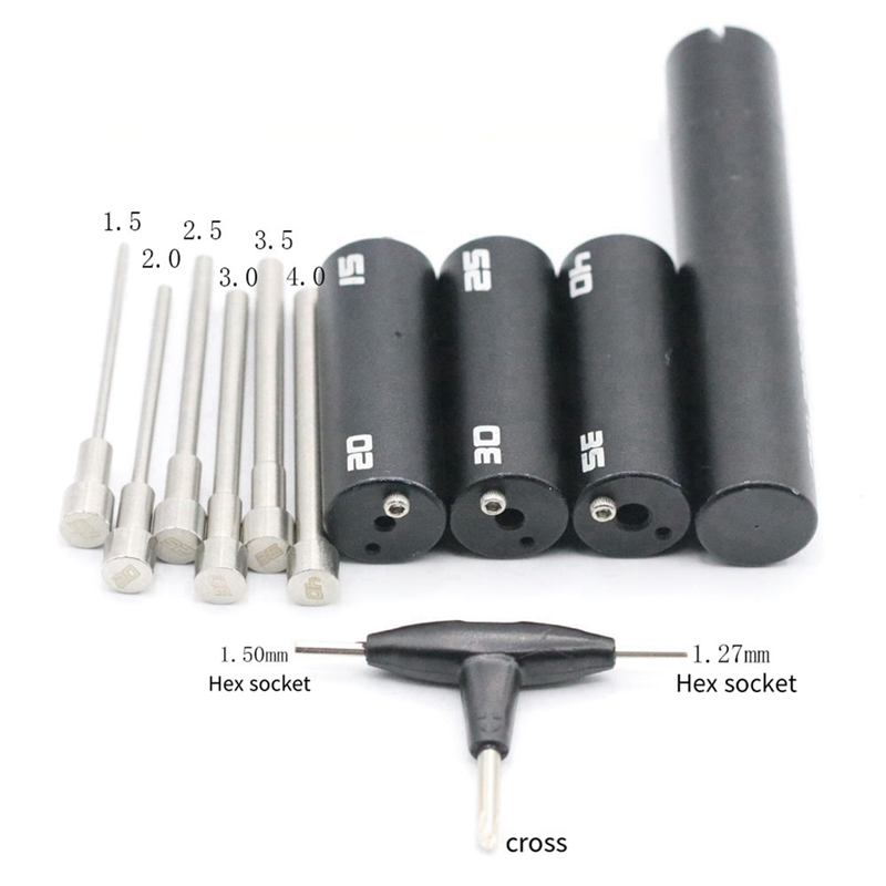 1.5mm-4.0mm Coil Jig Kits Single Wire Clapton Wire Winding with 6 Different Diameters Tightly Wrapped Coil Rebuild. 
