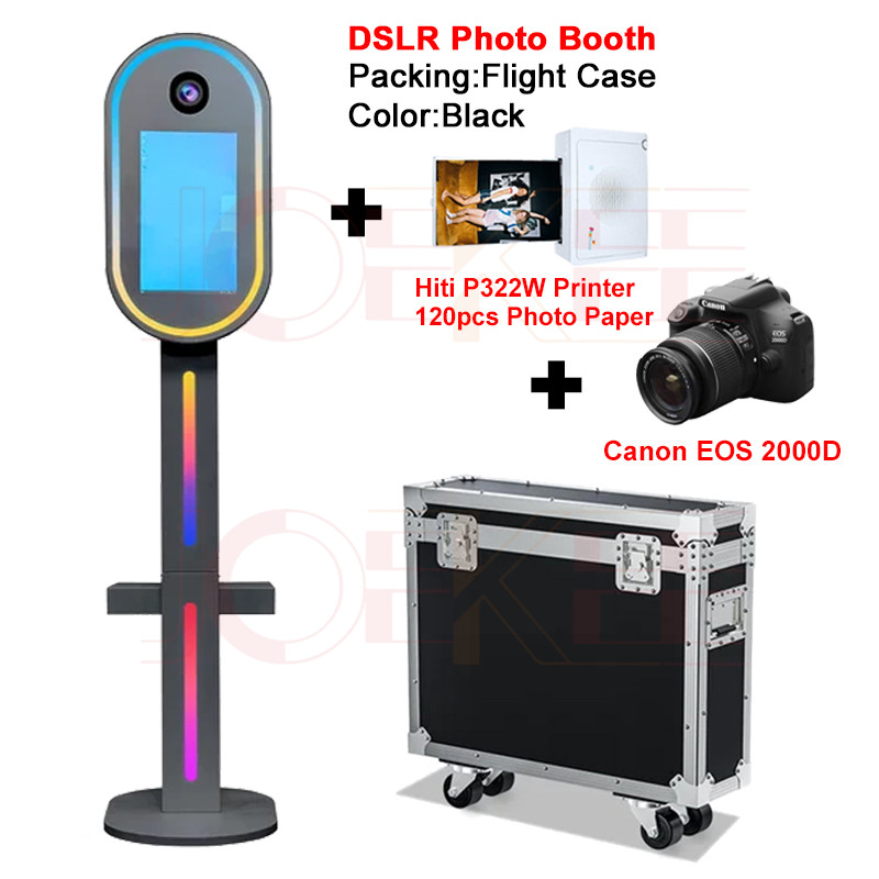 Mirror Photo Booth 15.6 inch LCD Touch Screen Camera Selfie Machine Shell Portable DSLR Photo Booth For Partys Events Weddings. 