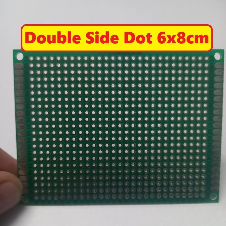 Veroboard DOUBLE SIDED 6x8cm Vero Board Double Side Veroboard Dot Vero PCB Board 6x8cm Project Board Prototyping Board Strip Board DIY Soldering Circuit & Cables. 