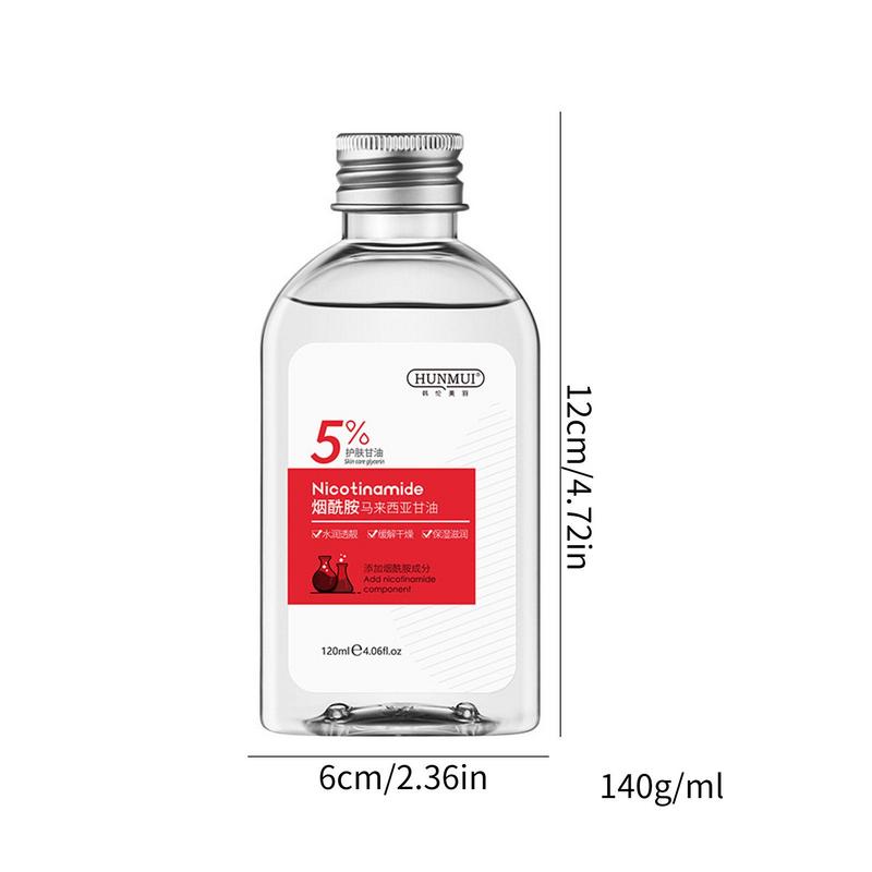 Glycerin Moisturizer 120ml Multipurpose Liquid Glycerin Softening Oil Body Skin Care Product With Nicotinamide To And Brighten. 