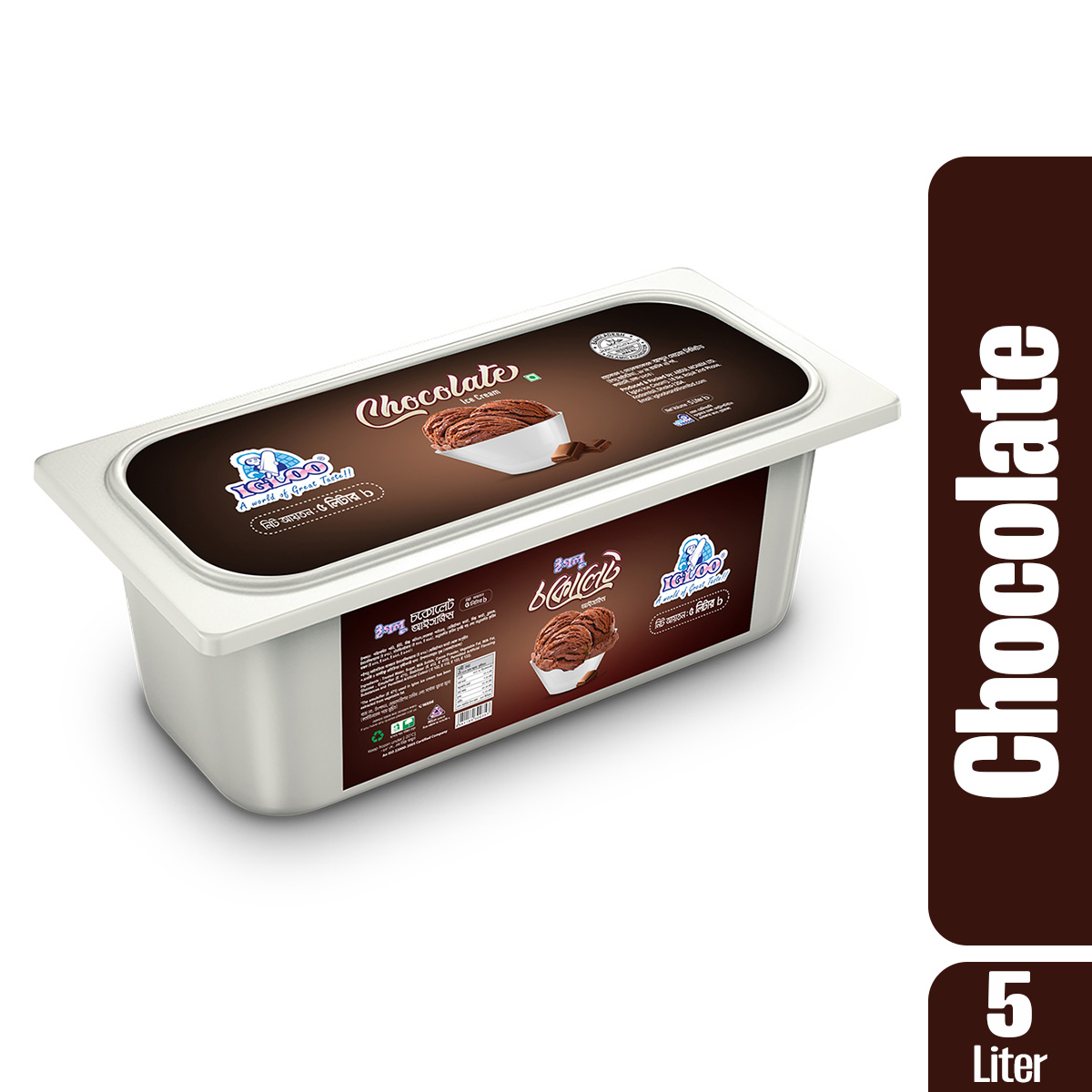 Chocolate 5 Liter l Igloo Ice Cream