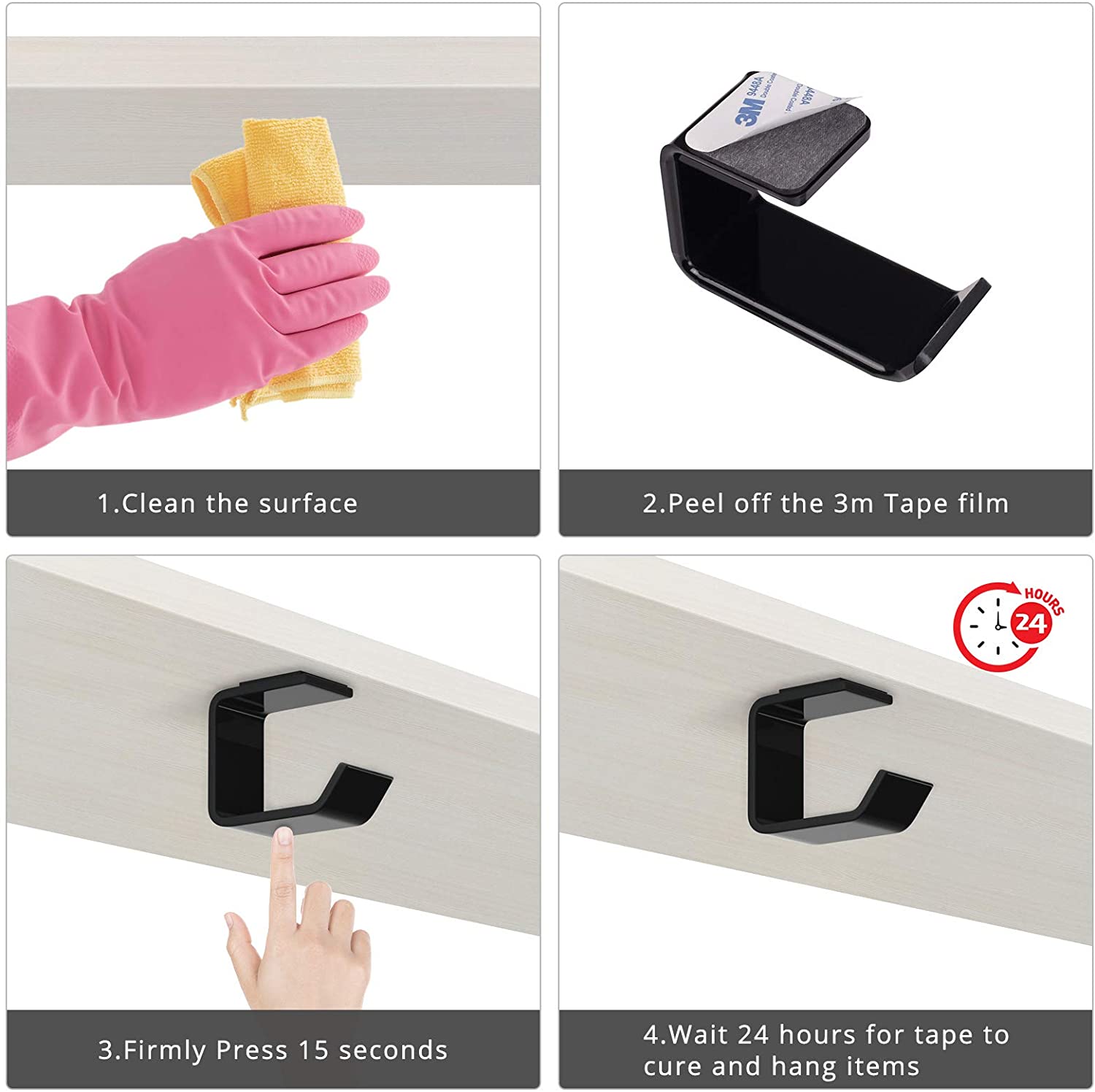 【Lejia】DAMILE 2PCS Headphone Bracket Headset Internet Cafe Game Display Stand Anchor Headset Shelf Sturdy Holder Computer Office Home. 