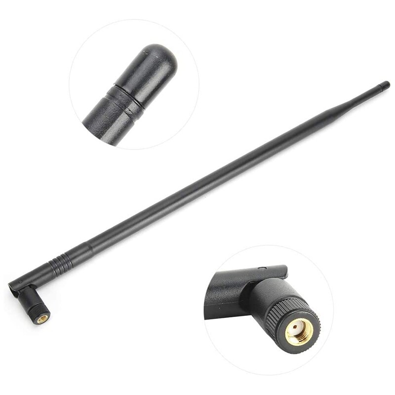 2X 12DBI WiFi Antenna, 2.4G/5G Dual Band High Gain Long Range WiFi Antenna with RPPSMA Connector for Wireless Network. 
