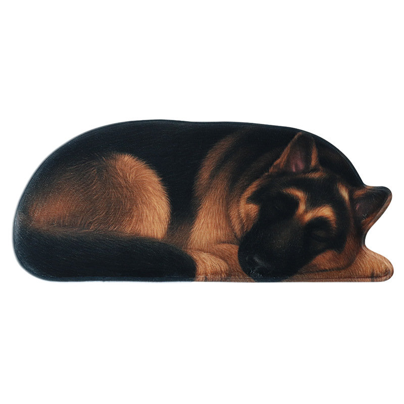 Floor mat, foot mat, non-slip mat, entrance door, bathroom, absorbent toilet, 3D puppy, animal, bedroom, bed