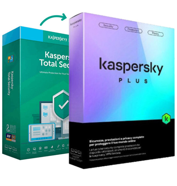 Kaspersky Plus Security 1user 1year Multi-device com source  ( Total security) With Bag Free. 