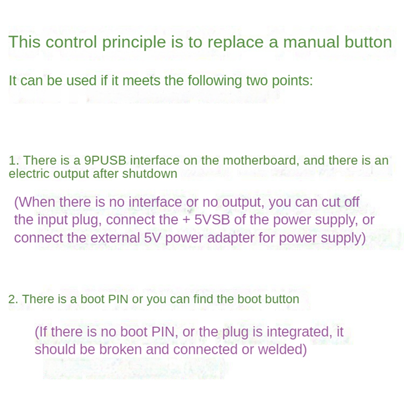 Desktop Computer PC Wireless Power-on Button DIY Personalized Power-on Start Wireless Remote Control PC Switch Easy Install. 