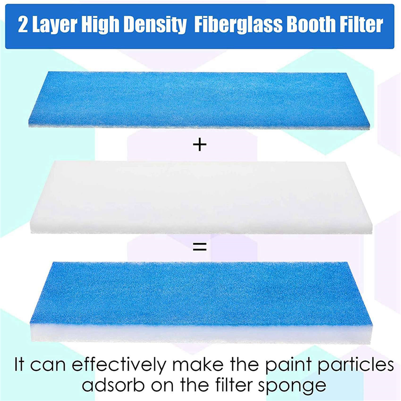 3Pcs Airush Booth Filter Spray Set Pad Spray Booth Exhaust Filter for Master/Paasche/Sky Enterprise/Airhobby