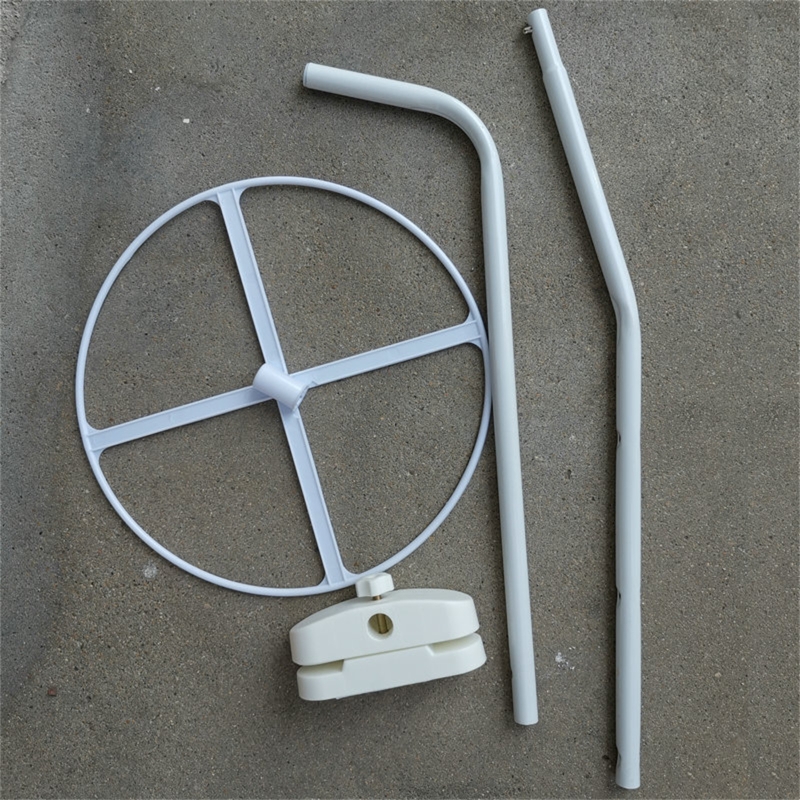 Clip-on Baby Bed Mosquito Net Mounting Support Ring Rack Stand White Steel Mosquito Net Stand for Bed Canopy. 