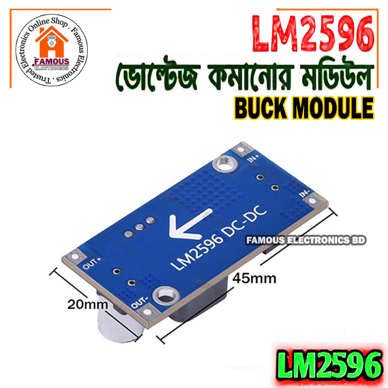 LM2596 DC-DC Buck Converter Step-Down Power Supply Module-1PCS. 