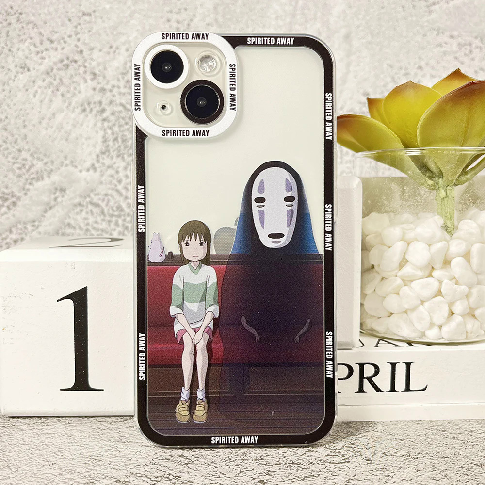 Spirited Away Angel Eyes Phone Case For iPhone 14 13 12 11 Mini Pro Max XS X XR SE 7 8 Plus Transparent Cover Dislikelike. 
