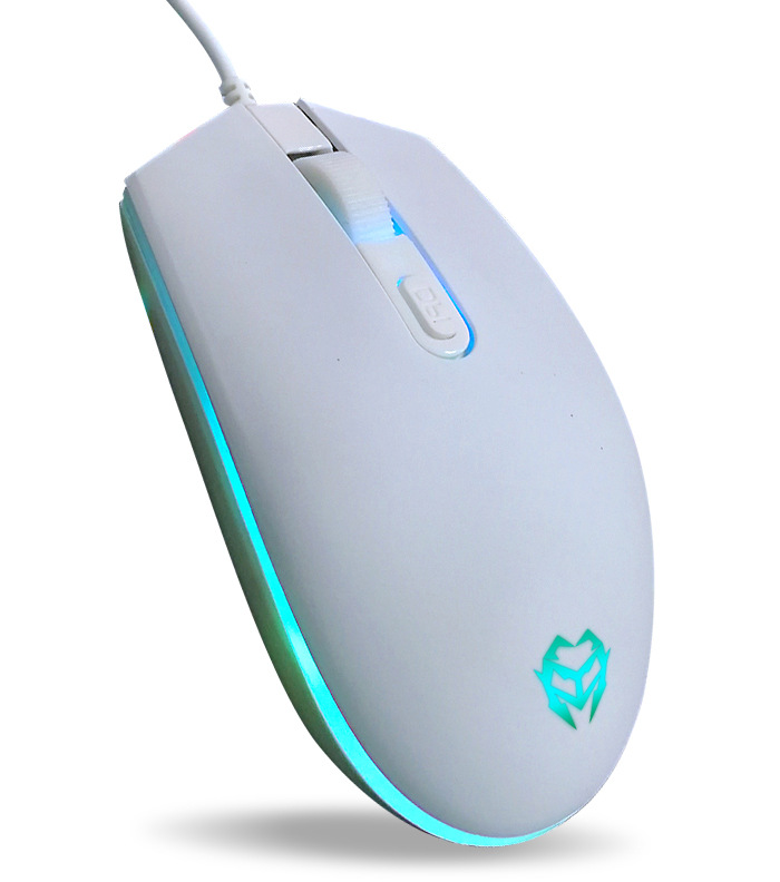 Cross-border wired keyboard and mouse set mechanical feel rainbow glow punk crystal round cap keyboard factory direct supply. 