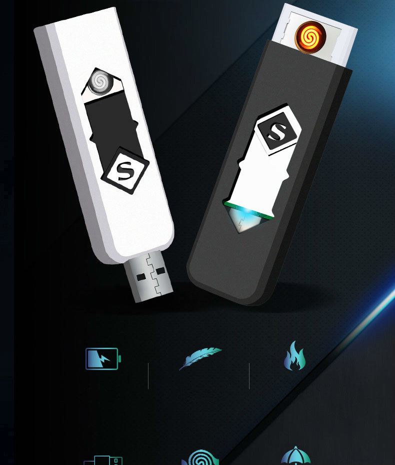 Usb রিচার্জেবল ইলেক্ট্রনিক সিগারেট লাইটার