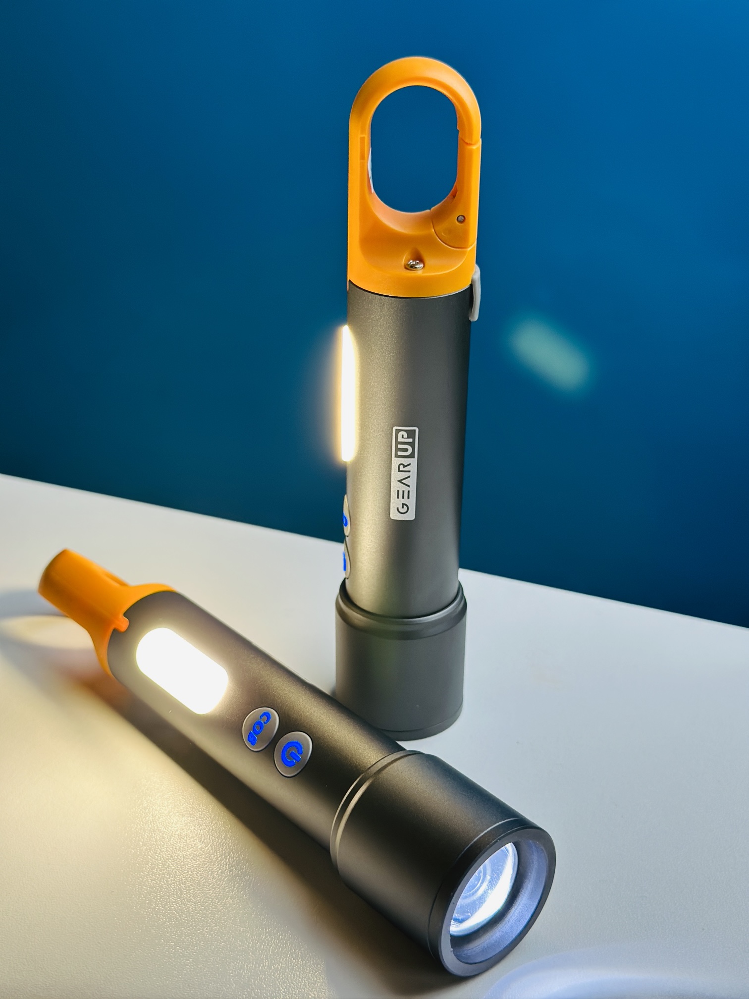 GearUP K57 Multifunctional Rechargeable Torch, Flashlight Zoomable LED Flashlight, Zoomable LED Torch light. 