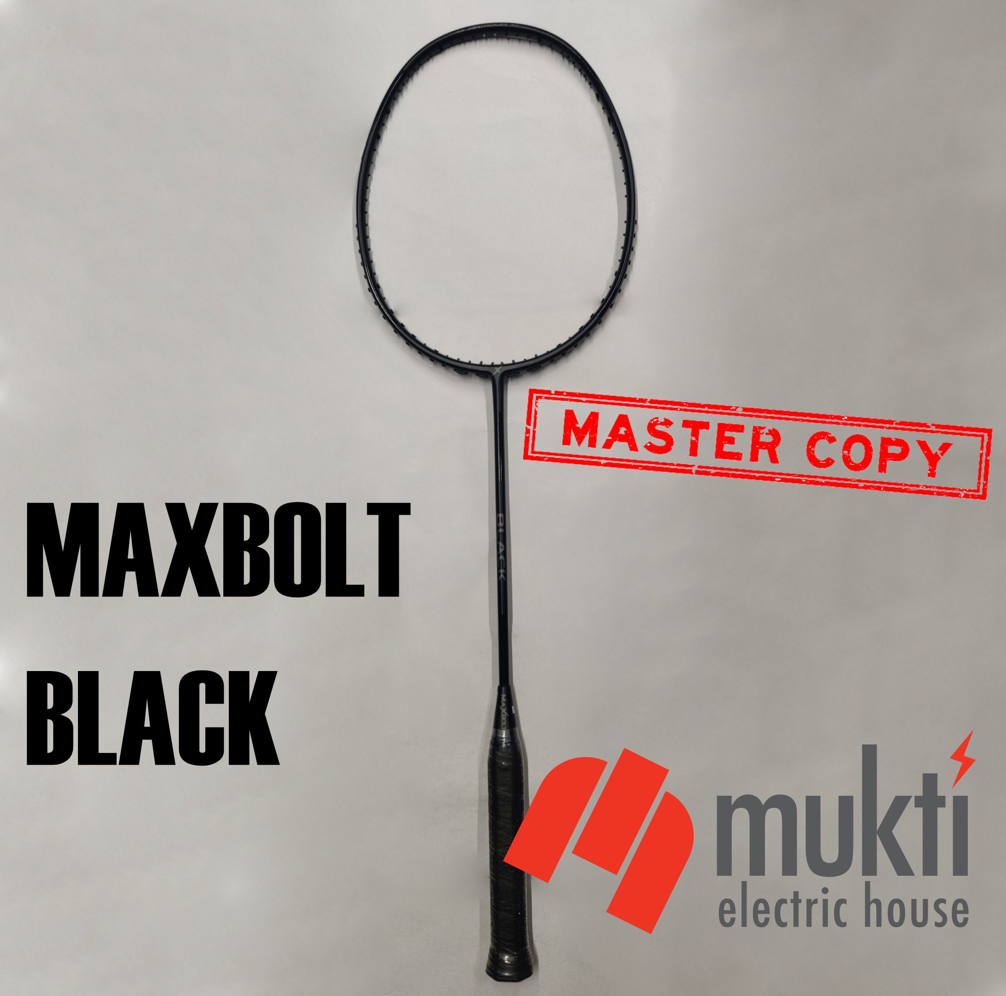 MAXBOLT BLACK Badminton Racket Bat Duplicate Master Copy