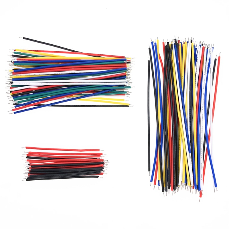 【Hey my home】Breadboard Jumper Cable Wires Kit Tinning Double Tinned Component Pack 13 Types 10 Pcs each 5CM 10CM. 