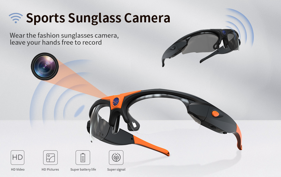 high quality camera recording glasses Xiomi Smart Glasses Video V13 With Camera Sunglasses 2022 Smart Wifi Camera Eye Glasses. 