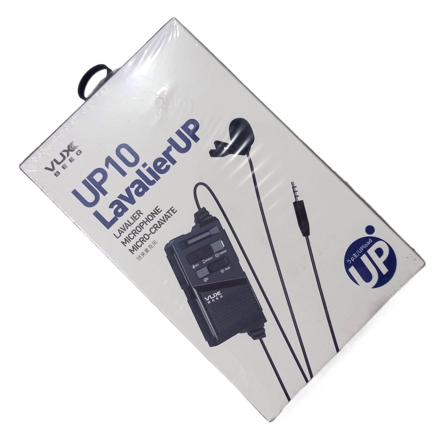 VUX BEEG UP10 Omnidirectional Lavalier Microphone Clip-on Lapel Mic for Smartphones, DSLR, Camcorder Audio Recorders & Vlogging. 