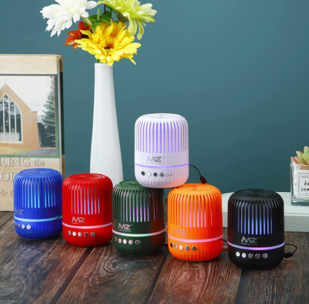 Wireless Bluetooth Speakers Mini (MZ M4 (PORTABLE BLUETOOTH SPEAKER) Dynamic Thunder Sound with RGB Light 5 W Bluetooth Speaker ). 