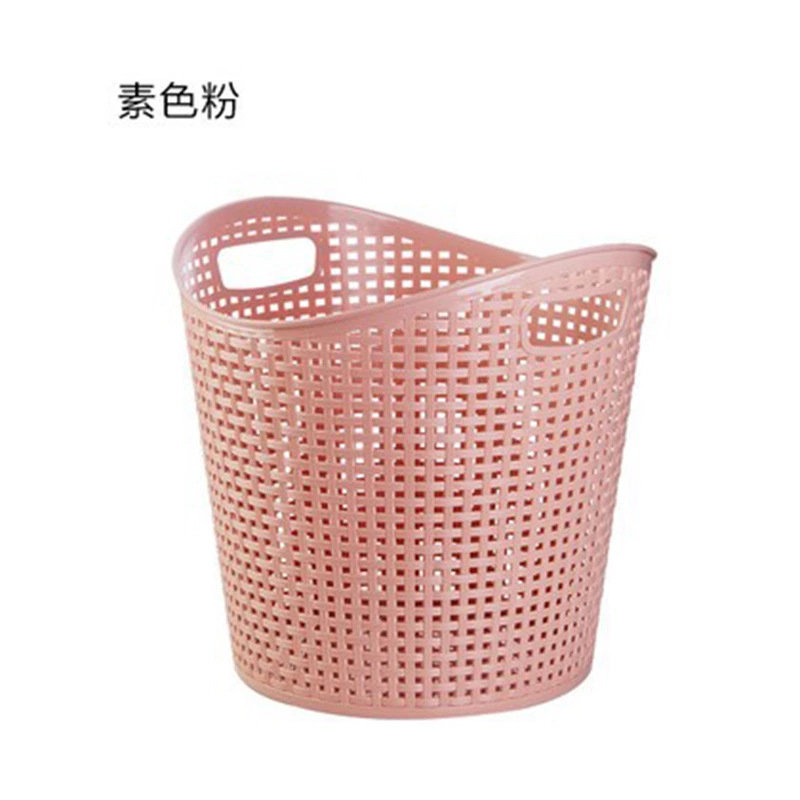 Large thickened rattan storage basket multi-purpose plastic storage basket living room toys clothes dirty clothes basket home textile gifts