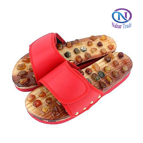 pebble stone foot massage slippers