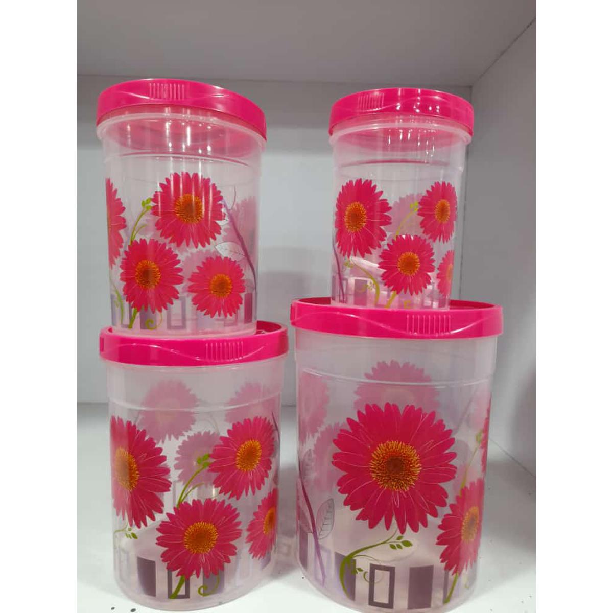 Dalia Spice Cont 4 Pcs Set(1.85,1.2,0.75,0.43L)-Tr