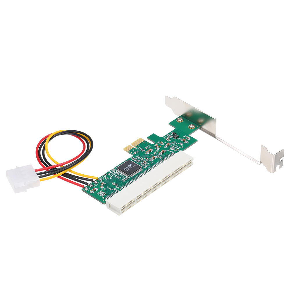 HXSJ PCI Express to PCI Adapter Card PCI-E to PCI Converter with 4Pin Power Supply. 