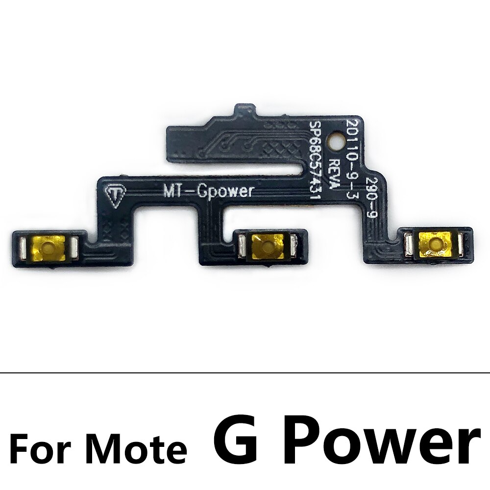 10Pcs Volume Button Power Switch On Off Button Flex Cable For Motorola MOTO G10 G20 G30 G50 G100 One G 5G Power Stylus Edge Pro. 