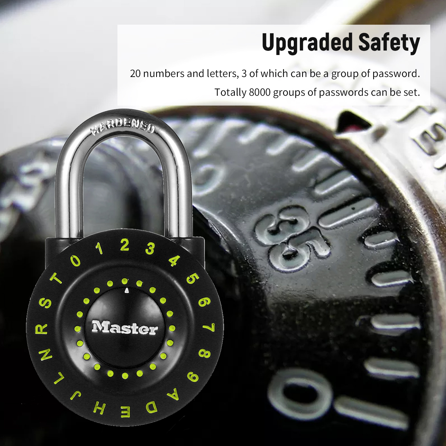KOGEEK Master Lock Rotary Password Padlock Combination Lock Gym Locker Lock Dormitory Suitcase Luggage Trunk Padlock Purple 1590D. 