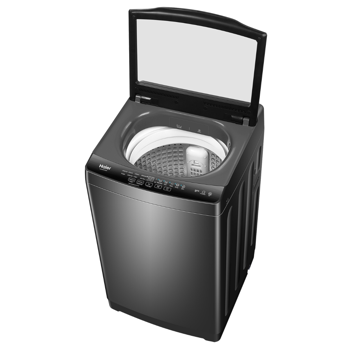 Haier 9 KG Top Loading Washing Machine/air dry/fresh air system/near zero water pressure/NZP (HWM90-316S6). 